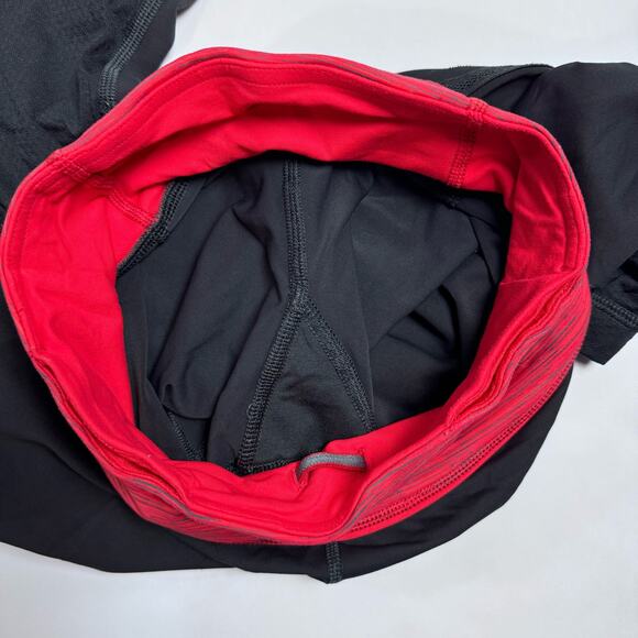 Lululemon Run For Your Life Crop Size 2 Running Leggings Deep Coal Space Red - Picture 13 of 14